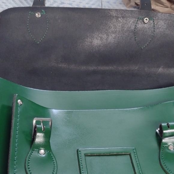The Cambridge Satchel Company, Green Leather Satchel - Picture 10 of 16
